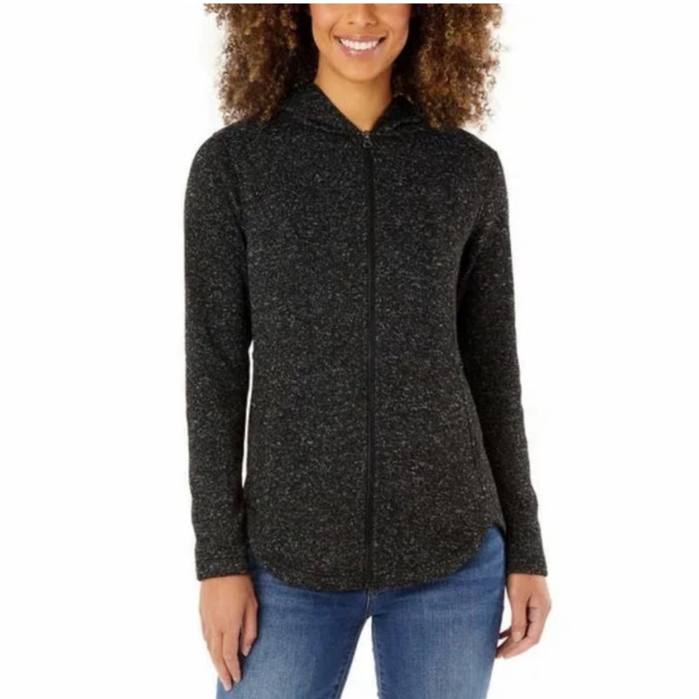 Eddie Bauer Women Radiator Fleece Full Zip Hooded Jacket Size XXL